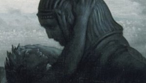 Detail from The Enigma by Gustave Dore
